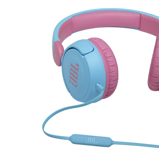 JBL Jr310 - Blue - Kids on-ear Headphones - Detailshot 2